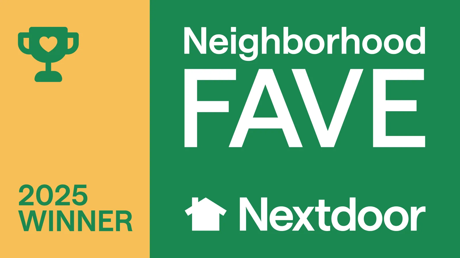 Nextdoor Neighborhood Fave 2025 Winner badge - FixitBay LLC