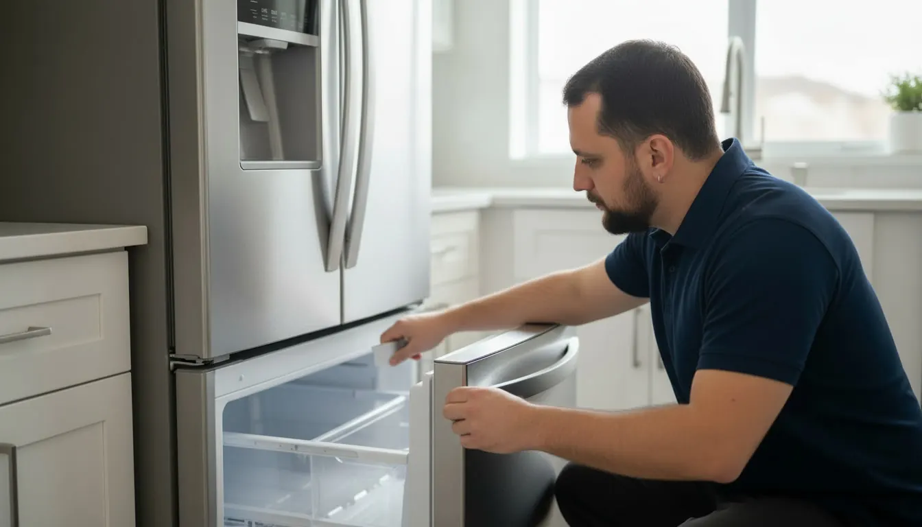 FixitBay&nbsp;LLC technician repairing a freezer in Millbrae