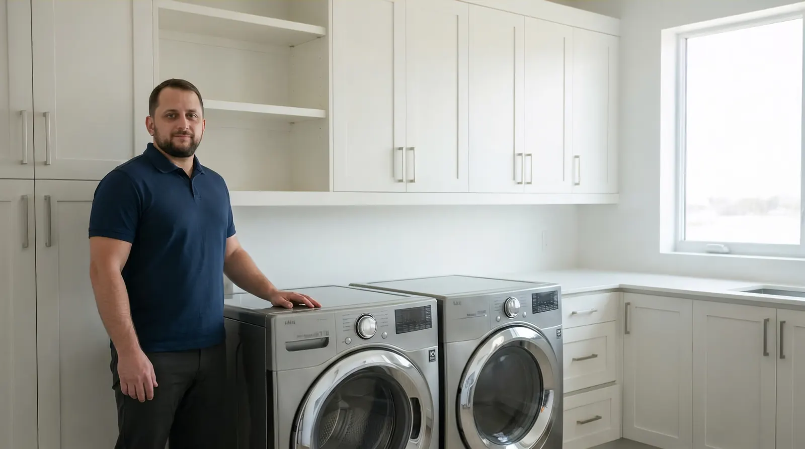 FixitBay&nbsp;LLC technician repairing a washer in Greenbrae